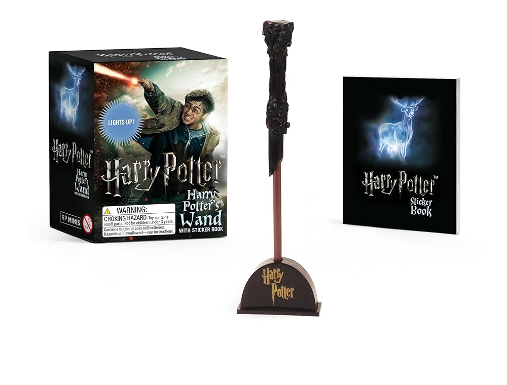 Harry Potter Wizard's Wand with Sticker Book: Lights Up! (RP Minis) cover image
