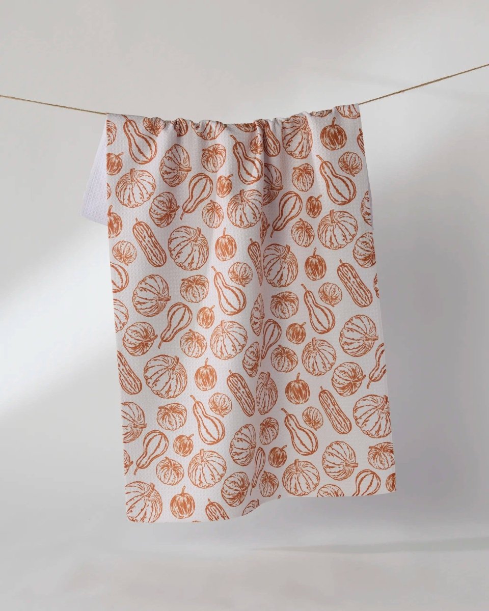Harvest Sketch Tea Towel - Pages & Parcels