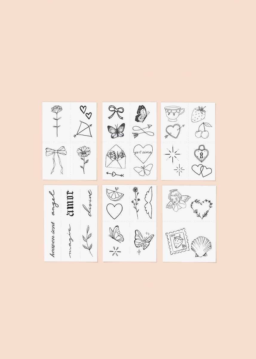 Heaven Sent Temporary Tattoo Pack - Pages & Parcels
