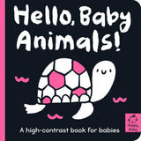 Hello Baby Animals!: A high-contrast book for babies (Happy Baby) cover image