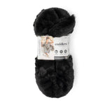 A pair of plush Hello Mello Cuddlers heated slippers