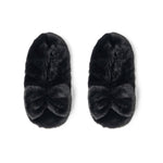 A pair of plush Hello Mello Cuddlers heated slippers