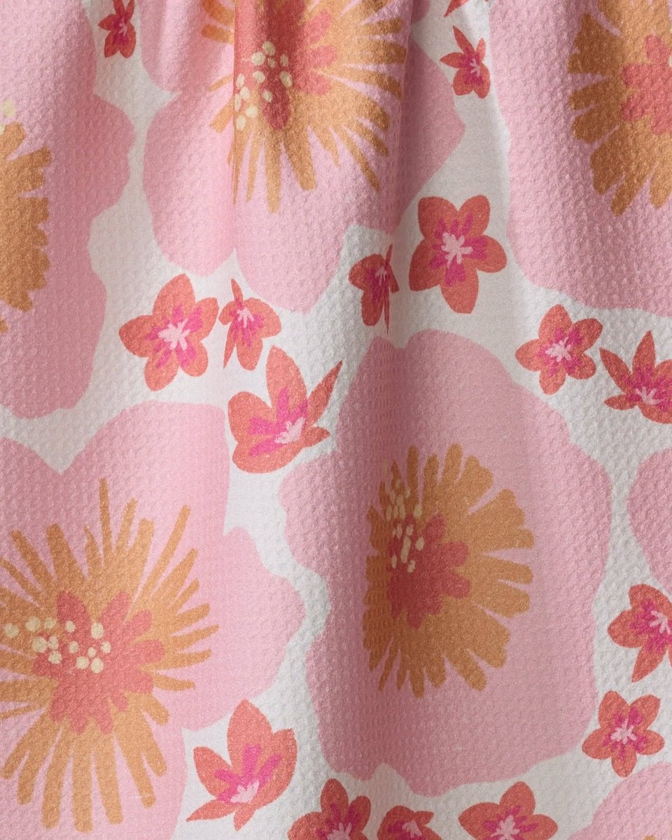 Hibiscus Sunset Tea Towel - Pages & Parcels