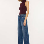 High Rise Wide Leg Dark Wash Jeans | Kan Can - Pages & Parcels