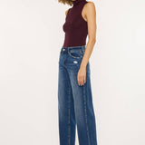 High Rise Wide Leg Dark Wash Jeans | Kan Can - Pages & Parcels