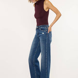 High Rise Wide Leg Dark Wash Jeans | Kan Can - Pages & Parcels