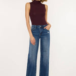High Rise Wide Leg Dark Wash Jeans | Kan Can - Pages & Parcels