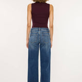 High Rise Wide Leg Dark Wash Jeans | Kan Can - Pages & Parcels