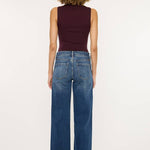 High Rise Wide Leg Dark Wash Jeans | Kan Can - Pages & Parcels