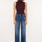 High Rise Wide Leg Dark Wash Jeans | Kan Can - Pages & Parcels