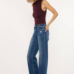 High Rise Wide Leg Dark Wash Jeans | Kan Can - Pages & Parcels