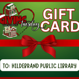 Hildebrand Public Library Giving Tuesday Giftcard - Pages & Parcels