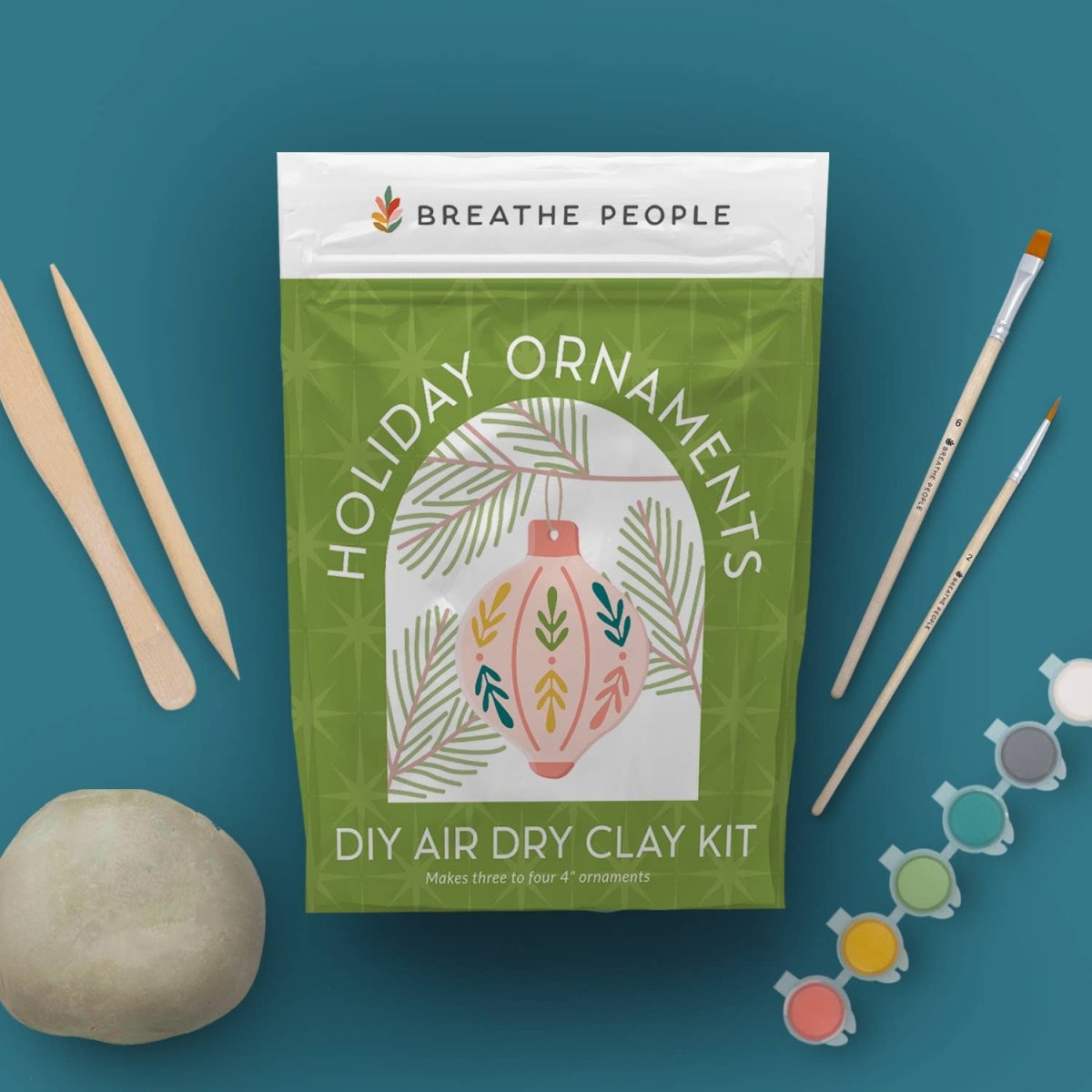 Holiday Keepsake Ornaments Air Dry Clay Kit | Breathe People - Pages & Parcels