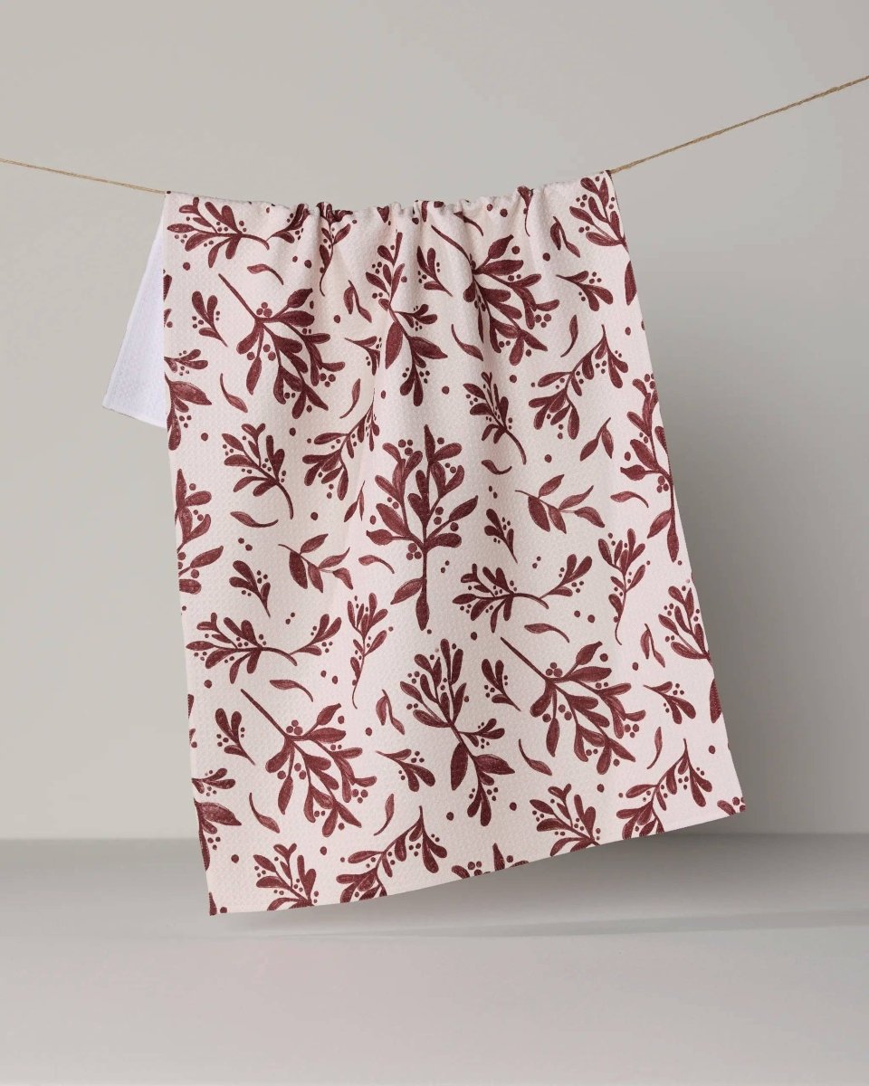 Holly Folly Tea Towel - Holiday 2026 - Pages & Parcels