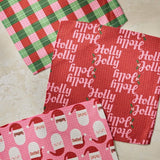 Holly Jolly Santa Dishcloth Set - Holiday 2026 - Pages & Parcels