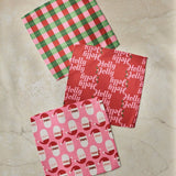 Holly Jolly Santa Dishcloth Set - Holiday 2026 - Pages & Parcels