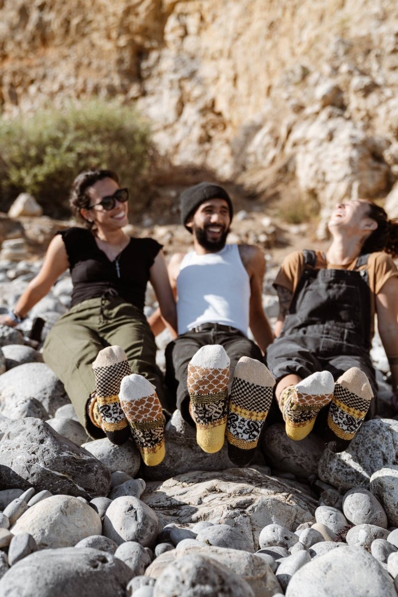 Honey Bee Crew Socks | Give Back to Help Save Pollinators - Pages & Parcels
