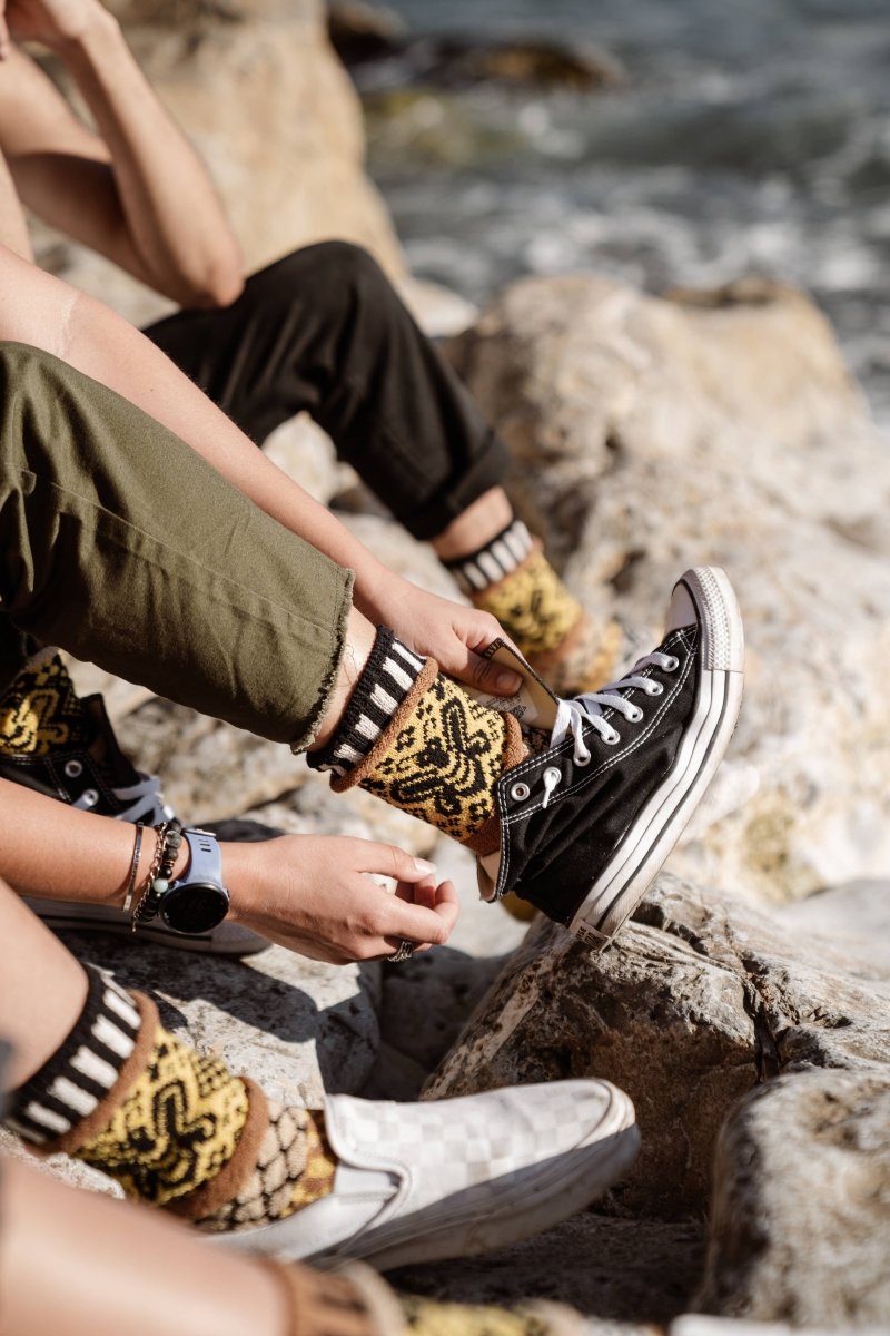 Honey Bee Crew Socks | Give Back to Help Save Pollinators - Pages & Parcels