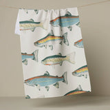 Hooked on Fishing Tea Towel - Pages & Parcels