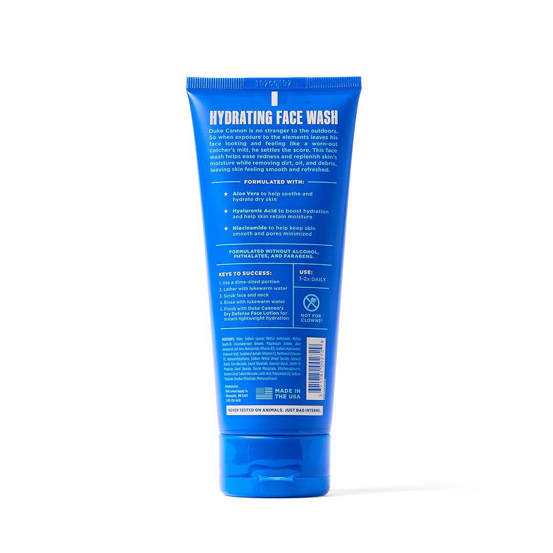 HYDRATING FACE WASH | Duke Cannon - Pages & Parcels