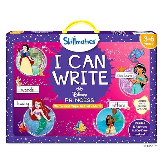 I Can Write: Disney Princess Activity Mats - Pages & Parcels