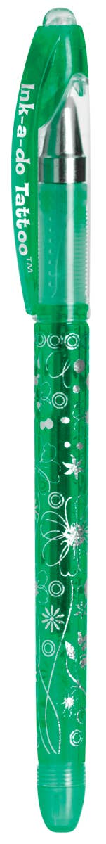 Ink - a - Do Tattoo Pens, Set of 6 Gel Pens - Pages & Parcels