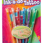 Ink - a - Do Tattoo Pens, Set of 6 Gel Pens - Pages & Parcels