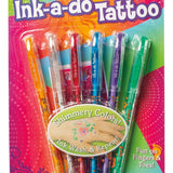 Ink - a - Do Tattoo Pens, Set of 6 Gel Pens - Pages & Parcels