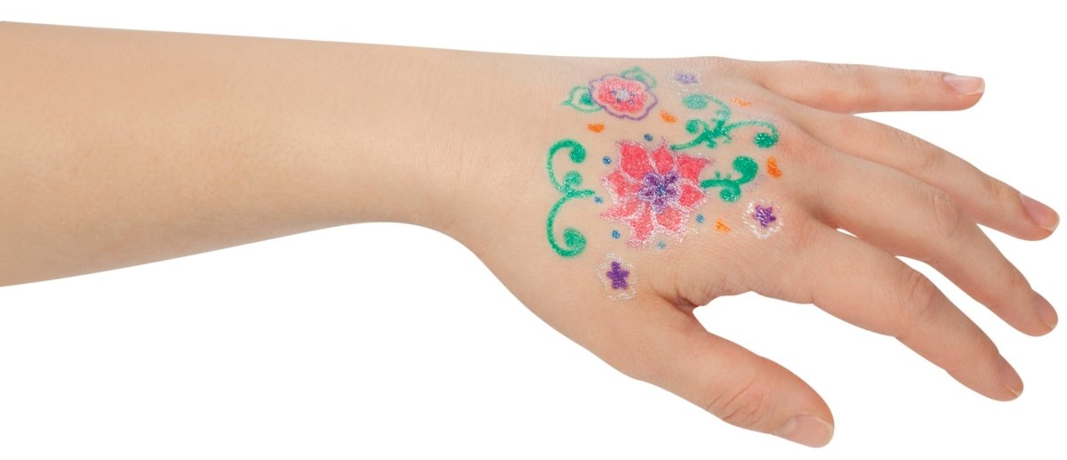Ink - a - Do Tattoo Pens, Set of 6 Gel Pens - Pages & Parcels