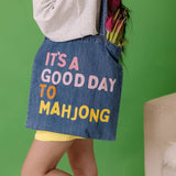 It's a Good Day to Mahjong Denim Tote - Pages & Parcels