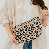 Quilted puffer bum bag with an adjustable strap