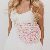 Quilted puffer bum bag with an adjustable strap