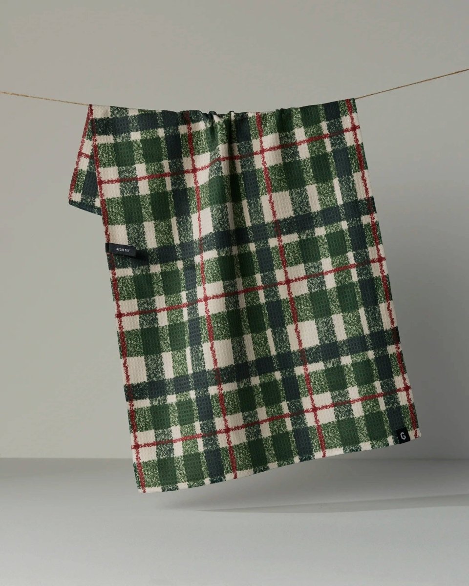 Juniper Plaid Luxe Kitchen Towel - Holiday 2026 - Pages & Parcels