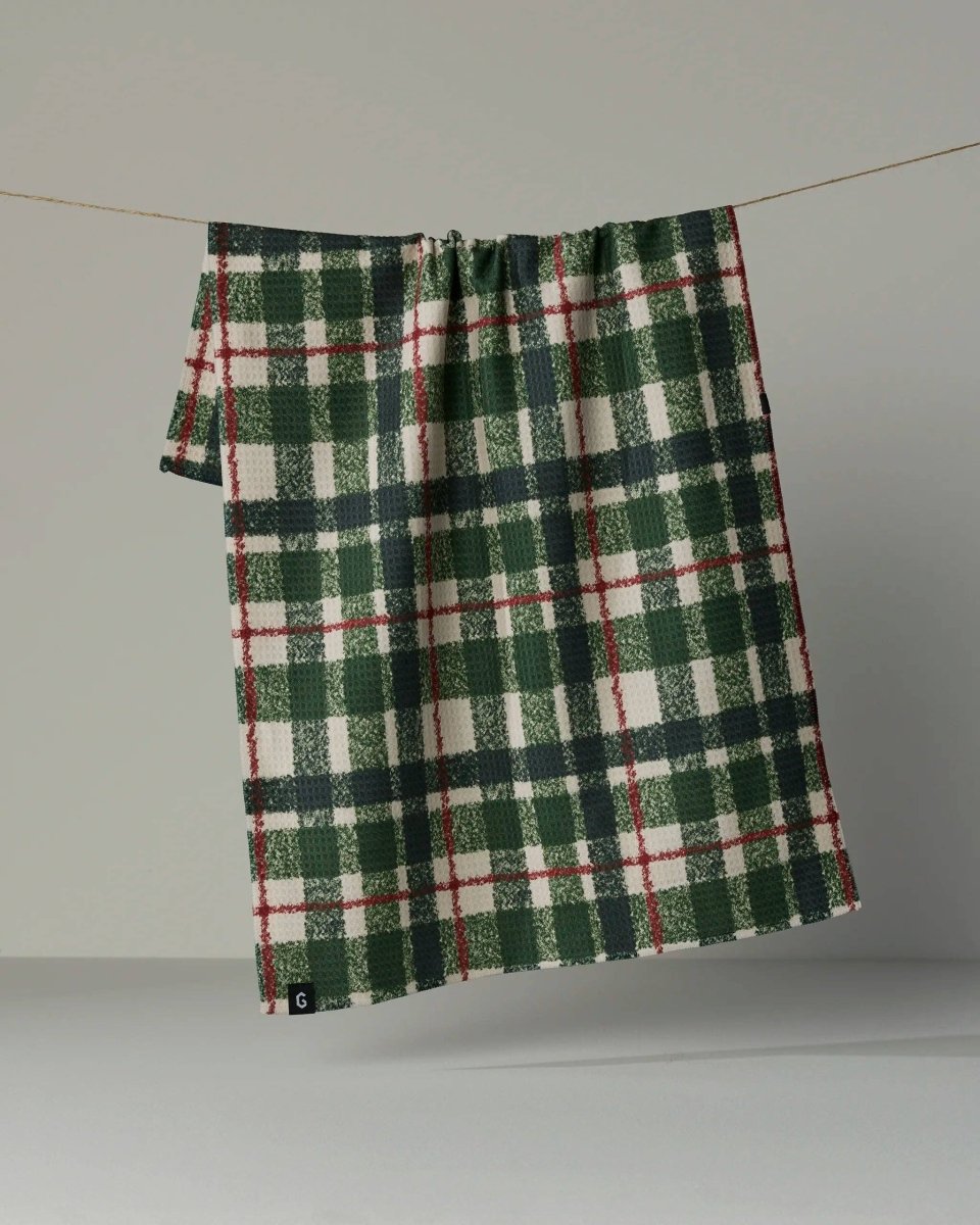 Juniper Plaid Luxe Kitchen Towel - Holiday 2026 - Pages & Parcels