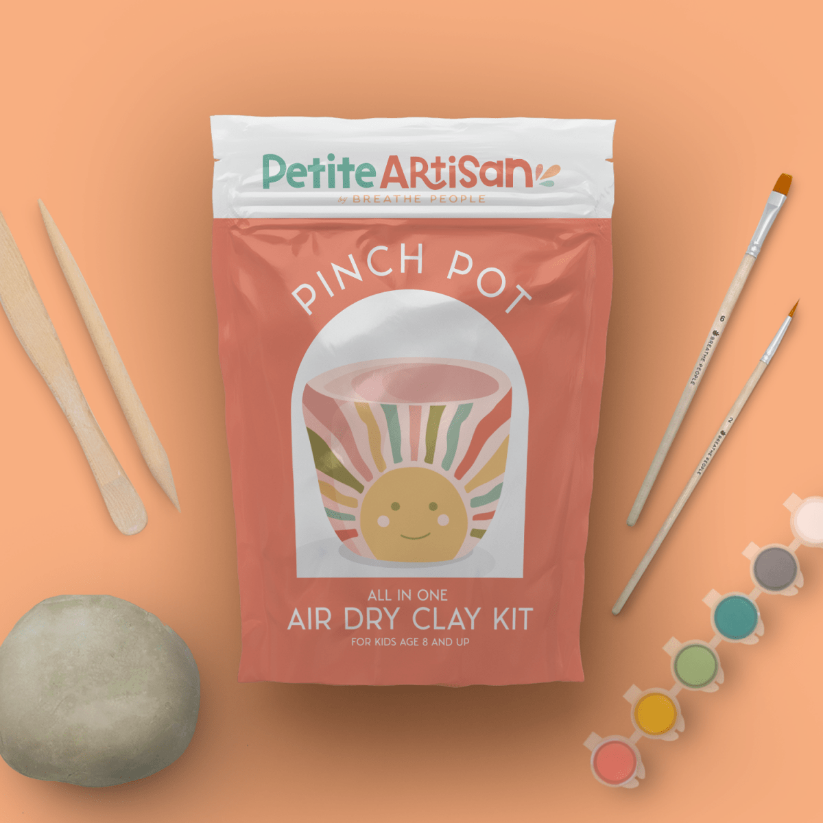 Kids DIY Clay Kit — Make and Paint Your Own Pinch Pot | Breathe People - Pages & Parcels
