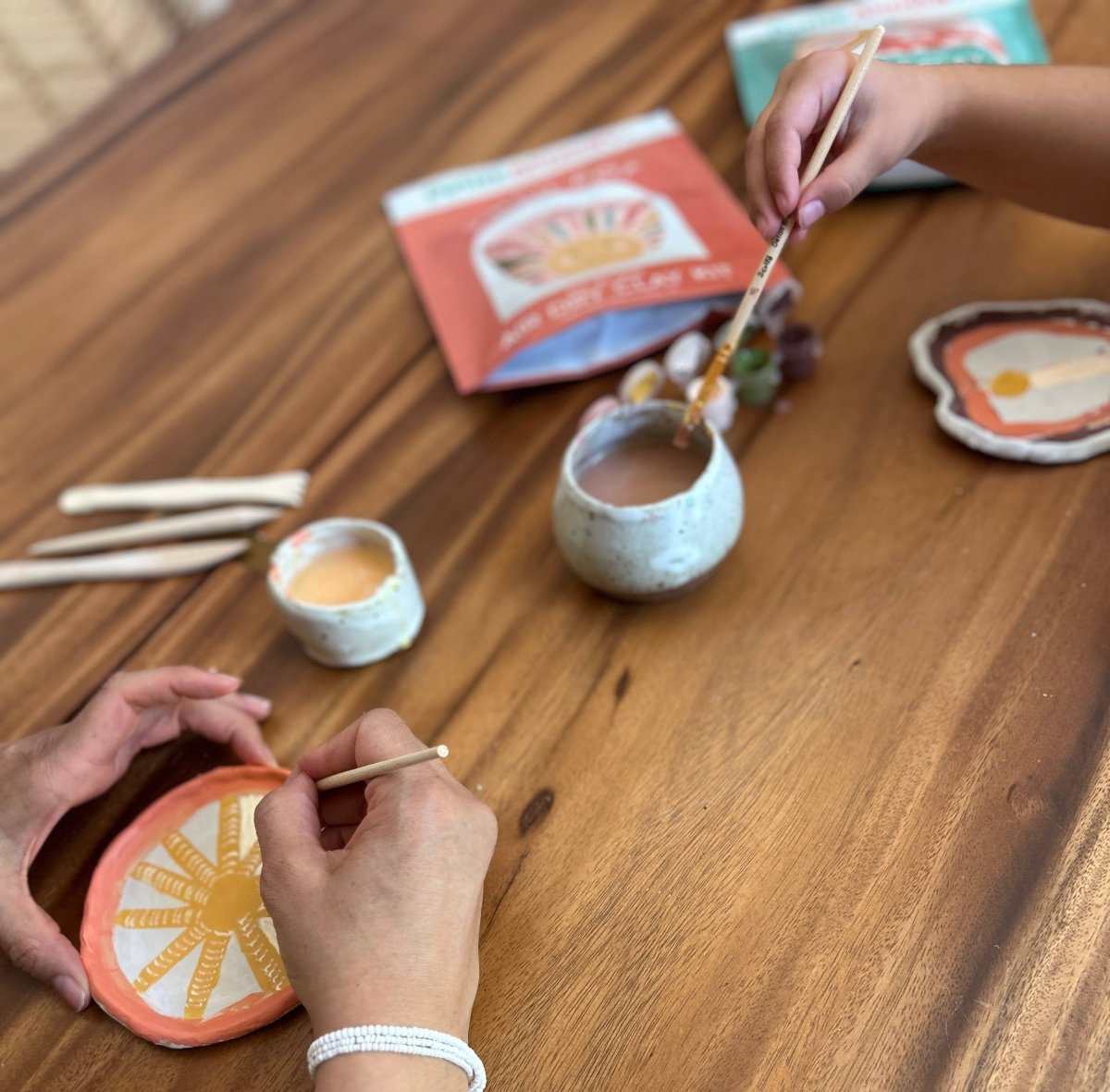 Kids DIY Clay Kit — Make and Paint Your Own Trinket Dishes | Breathe People - Pages & Parcels