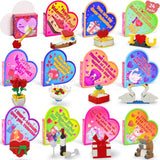 Kids' Valentine Heart Box & 24 Flower Heart Block Sets - Pages & Parcels