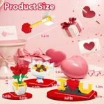 Kids' Valentine Heart Box & 24 Flower Heart Block Sets - Pages & Parcels