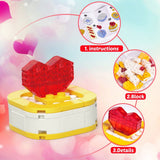 Kids' Valentine Heart Box & 24 Flower Heart Block Sets - Pages & Parcels
