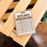 Kitchen Conversion Chart | Wood Magnet - Pages & Parcels