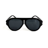 Aviator sunglasses in tortoise and black