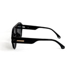Aviator sunglasses in tortoise and black