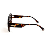 Aviator sunglasses in tortoise and black
