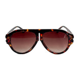 Aviator sunglasses in tortoise and black