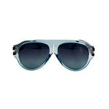 Aviator sunglasses in tortoise and black