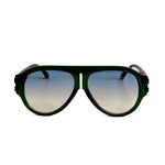 Aviator sunglasses in tortoise and black