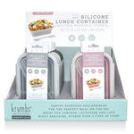A collapsible silicone lunch container from the Krumbs Kitchen Essentials assortment