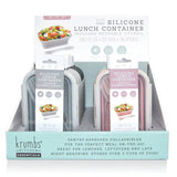 A collapsible silicone lunch container from the Krumbs Kitchen Essentials assortment