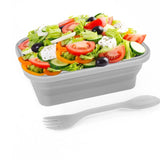 A collapsible silicone lunch container from the Krumbs Kitchen Essentials assortment