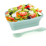 A collapsible silicone lunch container from the Krumbs Kitchen Essentials assortment